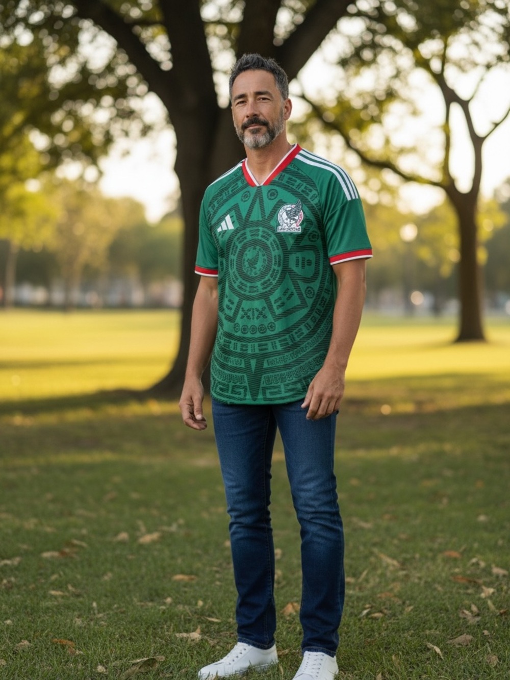 adidas unisex Green Mexico Soccer Jersey - Picture 8 of 8
